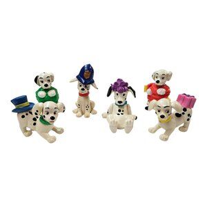 Disney 101 Dalmatians McDonalds Figures Vintage 80s Minifigures Lot Of 6 Toys
